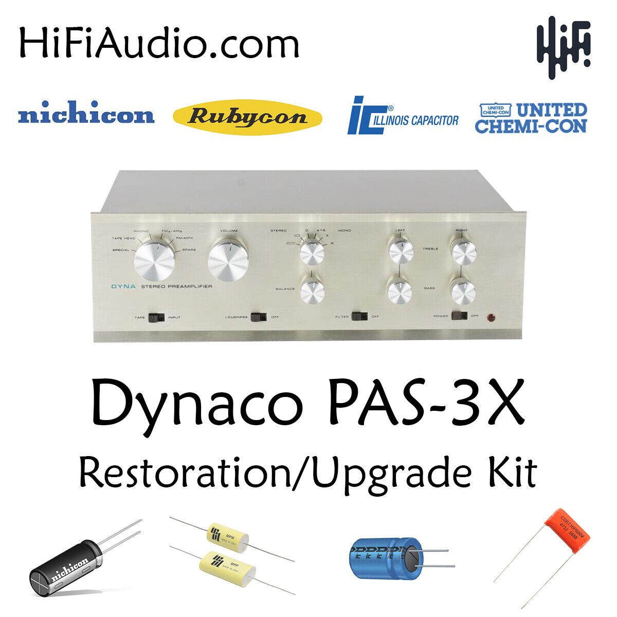 Buy Dynaco PAS-3x restoration kit - HiFi Audio